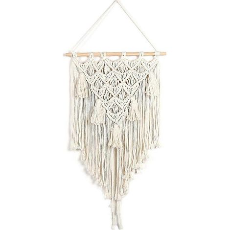 Tapisseries murales en macramé, pompons et décorations conviviales pour un mariage en dortoir (1/4)