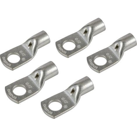 Set 5 pz capicorda da graffare in rame stagnato - sezione 35 mm² - foro 10 mm (1/3)