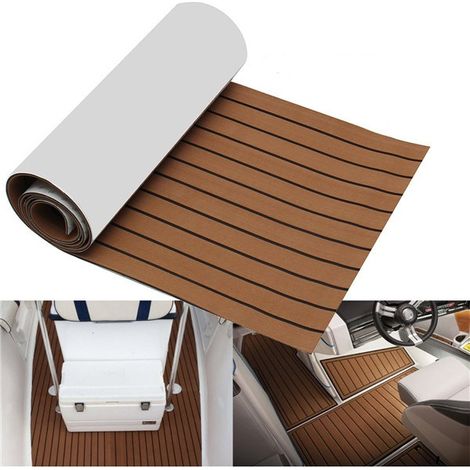 Suelo de barco de espuma EVA de 2400x600x6mm cubierta de espuma de teca para barcos hoja de espuma EVA suelo marino alfombra para suelo de yate (1/5)