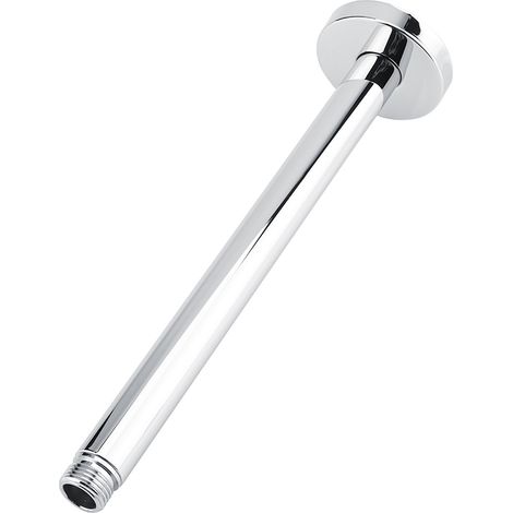 Edelstahl-Rundkopf-Duscharmrohr-Wandhalterung für Badezimmer-Deckenduschkopf (25 cm) (1/5)