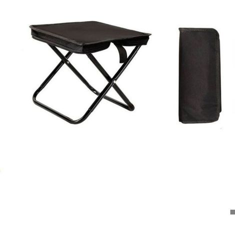Tabouret de camping pliable, mini tabouret de camping pliable, chaise pliante de camping avec sac de rangement, siège pliant ultra (1/5)