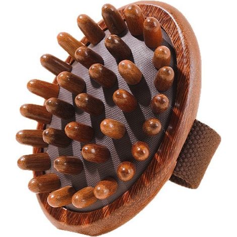 Brosse de massage en bois pour le cuir chevelu, outil de massage corporel, masseur en bois pour la croissance des cheveux, masseur multifonctionnel à coussin d'air pour le ventre, pour hommes, femmes (1/4)