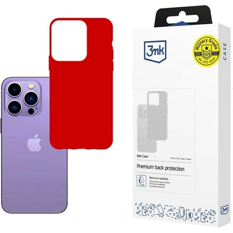 Custodia per iPhone 14 Pro Max 3MK Matt Strawberry
