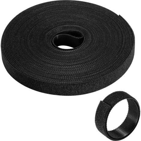 Fascette a Strappo da 10 metri, Fascette Fermacavi Riutilizzabili con Chiusura a Strappo, Cinghie Fermacavi a Lunghezza Libera, 15 mm di Larghezza Utili per Casa, Ufficio,Giardino per Usi diversi (1/5)