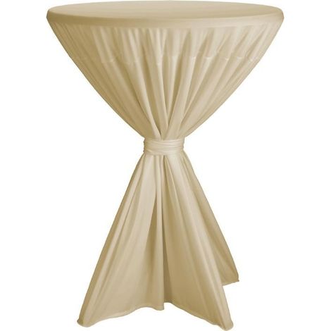 Housse de table Fiësta Ecru pour table haute