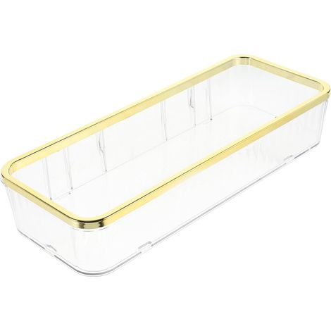 Étagère murale transparente en ABS grande capacité, organisateur de salle bain multifonctionnel, (1/5)