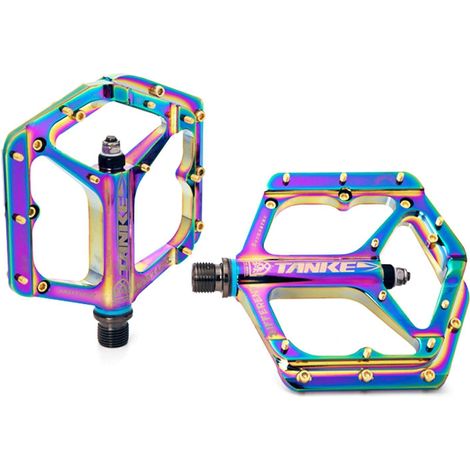 Fahrradpedale, farbenfrohe Rennradpedale, rutschfeste Aluminium-MTB-Pedale