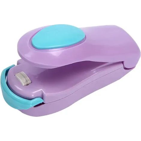 Mini machine à sceller, machine à sceller les sacs alimentaires, adaptée pour sceller les sacs de collation non finis, très bons accessoires de cuisine violet