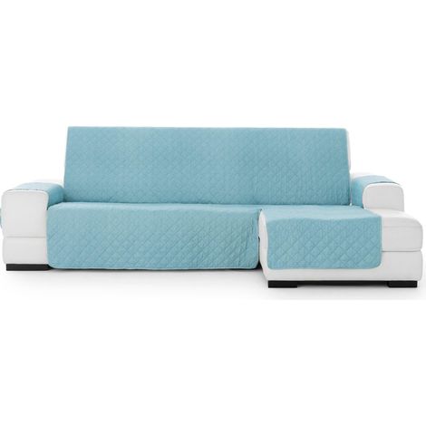Housse de canapé Chaiselong Normale Droite rembourrée et antidérapante - Housse de canapé Chaiselongue Turquoise Protection complète, Confort et Style, Design réglable et Lavable (1/5)