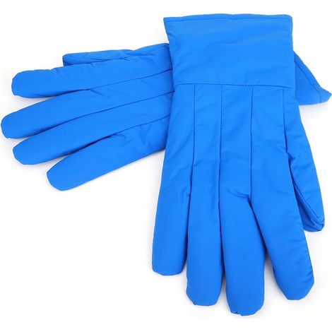 Warme, kryogene Handschuhe, kältebeständig (-200 °C bis -360 °C), Kälteschutz mit flüssigem Stickstoff, lange Stulpe (1/5)