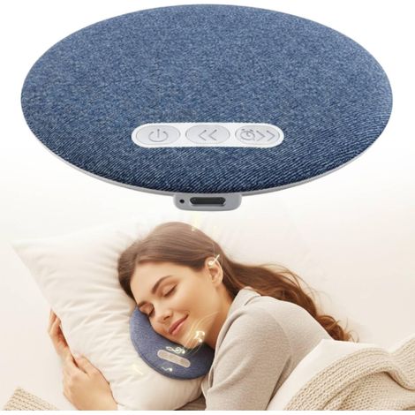 Altoparlante per dormire sotto il cuscino – con rumore bianco e timer, altoparlante wireless da posizionare sotto il cuscino, per meditazione, letto, comodino, casa, hotel, dormitorio, campeggio, viag