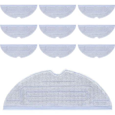 BRAVIX Serpillere Roborock S7, 10 Pièces Serpillère de Rechange pour Roborock S7/S7 Plus/S7 MaxV/ S7 MaxV Plus/ S7 MaxV Ultra /S7 Pro Ultra Aspirateur Lavable Microfibre Lingettes (1/5)
