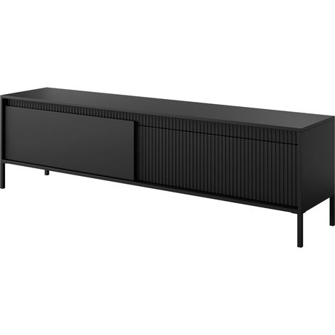 Mobile TV 187,1 cm, 2 ante, apertura push-to-open, Nero, 187,1 x 39,5 x 53,4 cm (1/5)