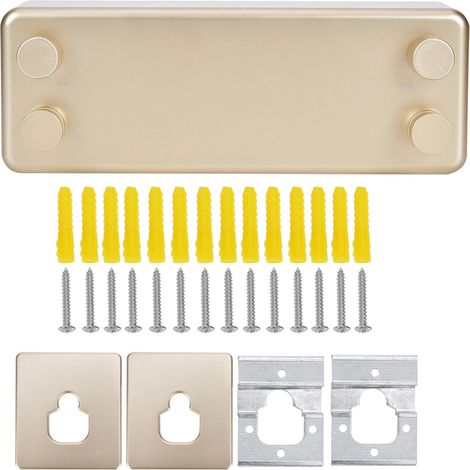 Séchoir à linge rétractable à double ligne pour intérieur, hôtel, maison, balcon ou salle de bain - Doré (1/5)