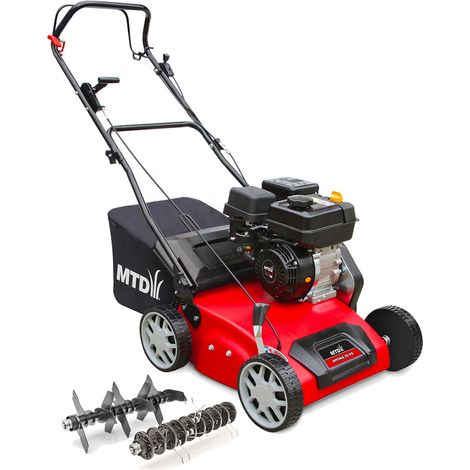 MTD – Scarificateur thermique 123 cm³ – Largeur de coupe 35 cm – Profondeur réglable 0 à -15 mm – Pour surfaces jusqu'à 1200 m²