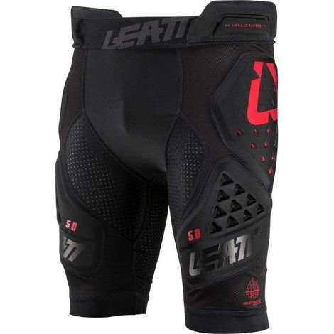 Pantalones cortos protectores LEATT Impact Shorts 3DF 5.0, talla L, color negro. (1/2)
