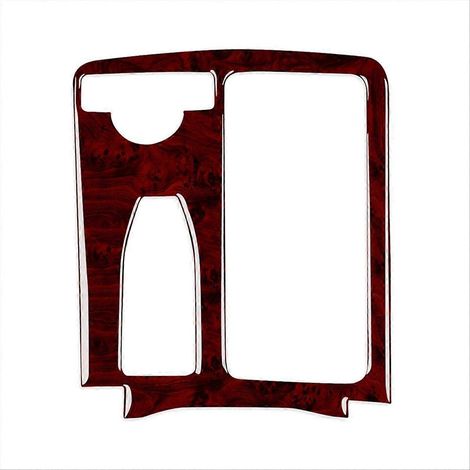 Garniture de panneau de levier de vitesses en imitation bois rouge pour Mercedes-Benz W204 (2007-2013). (1/5)