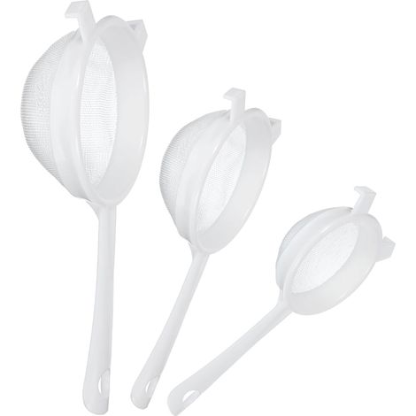 Tamis Cuisine Nylon - Maille 40 Avec Poignée - Pour Quinoa Légumes Fruits Thé Café - Lot De 3 Tailles 8cm 10cm 12cm (1/5)