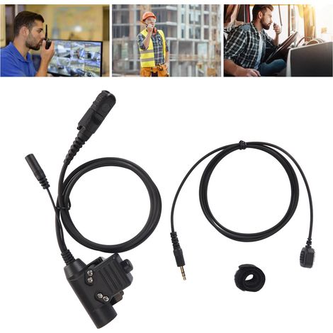 Adaptateur PTT, adaptateur pour casque de talkie-walkie portable MOTOROLA Xir P6600 P6620 DP2400 MTP3250-AquaForge (1/5)
