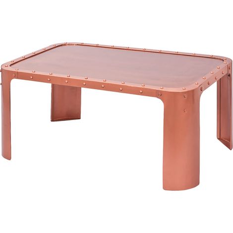 STEEL CUIVRE - Table Basse Métal (1/5)