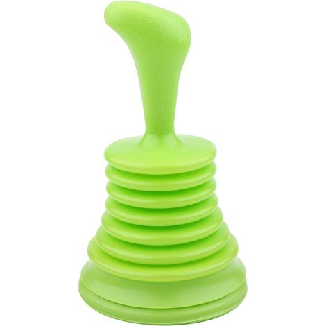 Plongeur - Tête En Caoutchouc Souple - Corps En Polyéthylène - Pour Évier Cuisine Salle De Bain - 1 Pièce (1/5)
