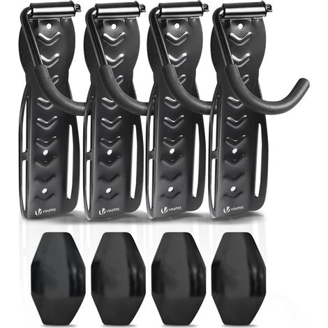 VOUNOT® Soportes de Pared para Bicicletas, Gancho para Colgar Bicicleta con 4 Almohadillas
