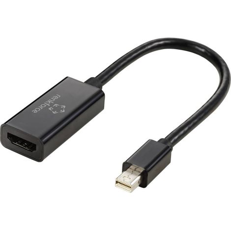 Câble adaptateur Renkforce Mini-Display Prise femelle HDMI-A 0.16 m noir RF-5947252 contacts dorés C (1/4)