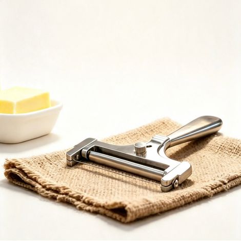 Trancheuse à fromage manuelle en aluminium, épaisseur réglable, fil de coupe en acier inoxydable, ustensile de cuisine pour fromage et beurre