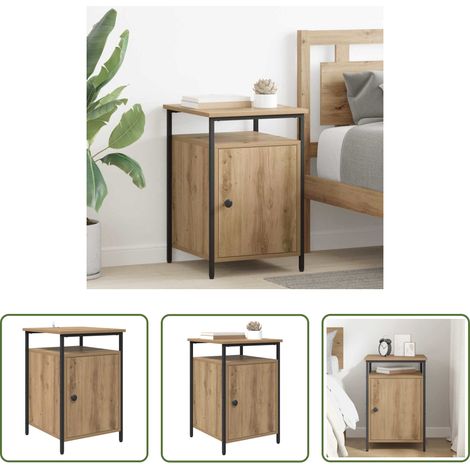 vidaXL Nachttisch Eiche - Nachttisch Artisan-Eiche 40 x 42 x 60cm Holzwerkstoff (1/5)