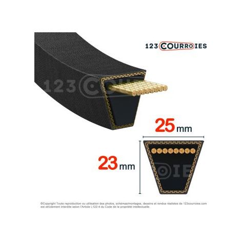 Courroie trapézoidale lisse Contitech Conti V 8V1000