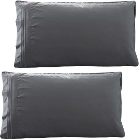 Set mit 2 Kissenbezügen (Queen-Size) – Ultraweiche Kissenbezüge in Hotelqualität – Komfortable und gemütliche Bettwäsche für Frauen, Männer, Kinder und Jugendliche – Waschbare Kissenschoner (1/5)