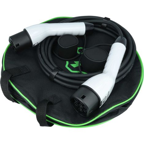 vhbw Cable carga tipo 2 a tipo 2 compatible con Alfa Romeo Tonale coche eléctrico - Cable conexión, 1 fase, 16 A, 3,5 kW, 5 m