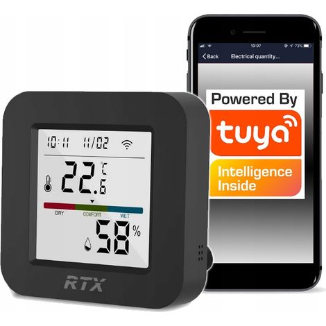Telecomando Tuya IR e sensore di temperatura e umidità LCD WiFi