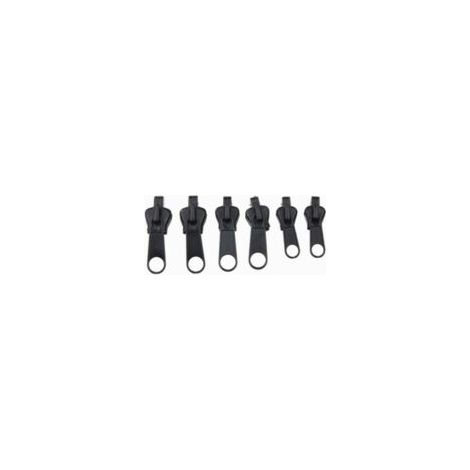 Fermeture Eclair Fabriqué, 6 Pièces Curseur Fermeture Eclair Clipsable Kit Réparation Fermeture éclair Curseur Fermeture Eclair pour Vestes, Manteaux, Valises-Crezuo