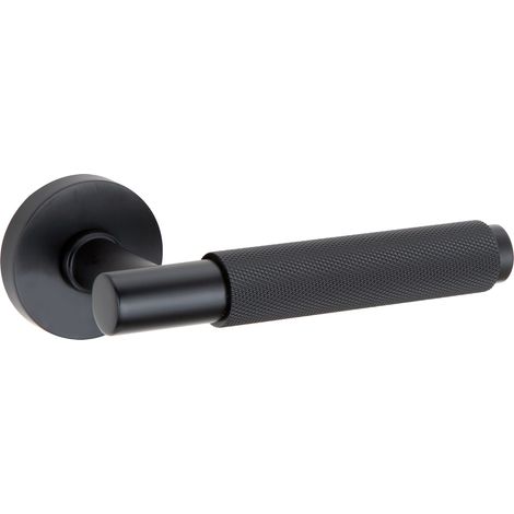 Roseta redonda Zamak RS-510 negro para puertas interior (1/5)