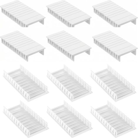 12 Pièces Cache-Fentes Pour Tableau Electrique, Cache Tableau Electrique, Cache-Trous Modulaires Pour Boîtier À Fusibles, Compatible Avec Etc. (1/5)