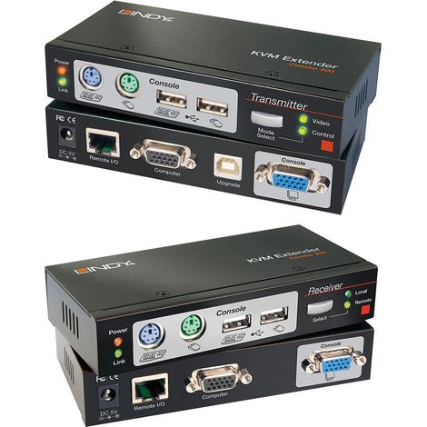 Lindy 39378 switch per keyboard-video-mouse (kvm) Nero (1/2)