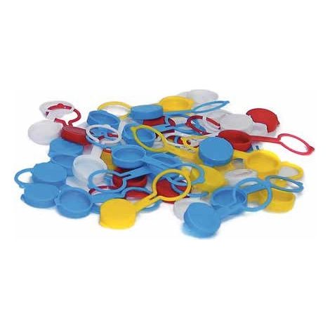 Tappi bottiglia con collarino confezione 20 pezzi colorati astro