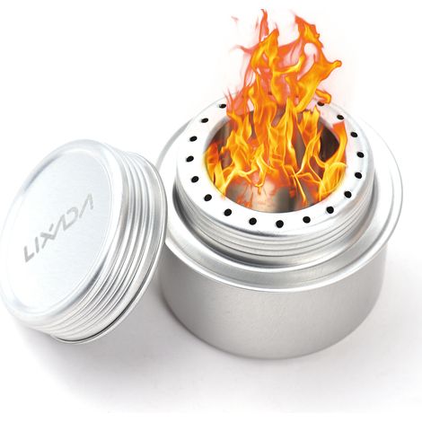 Mini réchaud à alcool en alliage d'aluminium avec support croisé pour Camping en plein air randonnée sac à dos (1/5)