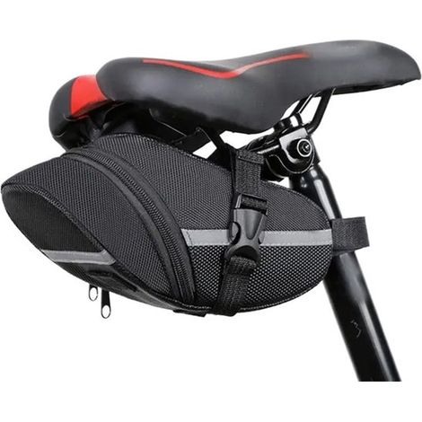 Sacoche de selle et bikepacking – Noire – Hydrofuge – Universelle – Vélo de route et VTT (1/5)