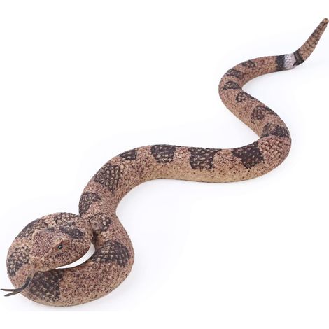 Faux serpents - Jouet en caoutchouc souple - Serpent de jardin - Oiseaux effrayant les écureuils - Serpent à sonnettes - Jouet anti-stress - Accessoires d'Halloween (1/5)