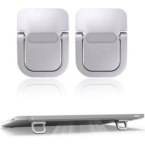 SABIR-Support pour ordinateur portable miniature en 2 parties, rehausseur de clavier portable pour bureau, support pliable invisible pour ordinateur portable, rehausseur (1/5)