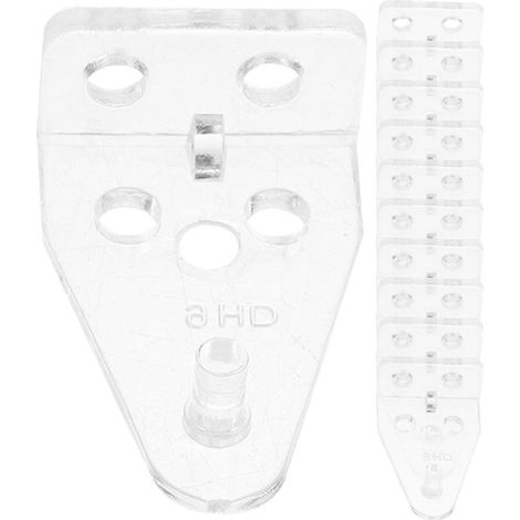 Lot de 20 crochets d'inclinaison pour stores vénitiens, crochets en plastique robustes pour volets.-3.2X2CM (1/4)