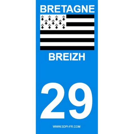 2 autocollants Region Departement 29 (1/2)