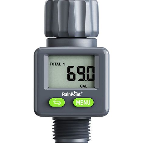 Compteur d'eau à affichage LED, minuterie d'arrosage 4 modes avec capteur Hall intégré, étanche IPX6 pour utilisation extérieure (1/4)