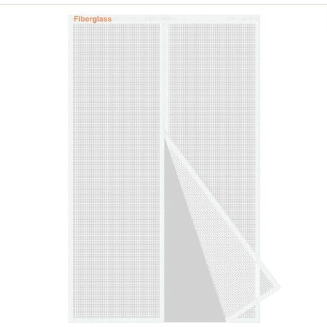 1 Moustiquaire Magnétique Fibre De Verre, Fermeture Automatique, 34 Aimants, Pour Porte Terrasse 76x233cm (1/5)
