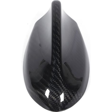 Heckspoiler mit Carbonfaser-Antenne, glänzend schwarz, Haifischflosse, kompatibel mit Alfa Romeo Giulia/Stelvio, Dekorsatz (1/5)
