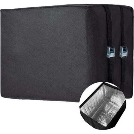 Housses De Climatiseur Extérieur Hiver,Housse Climatiseur Fenêtre Imperméable,Protection Avec Fermetures Réglables Pour Unité Extérieure Condenseur Central(53x38x40.5cm) (1/4)