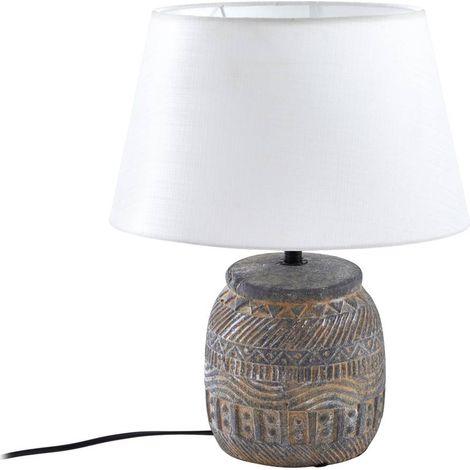 Tischlampe "Aelith" aus Textil für Wohnzimmer & Esszimmer von Lindby (1/5)