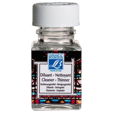 Peinture vitrail - Lefranc Bourgeois - Diluant nettoyant - Flacon de 50ml